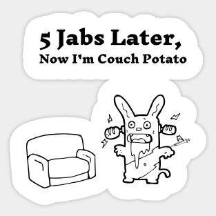 Couch Potato Sticker